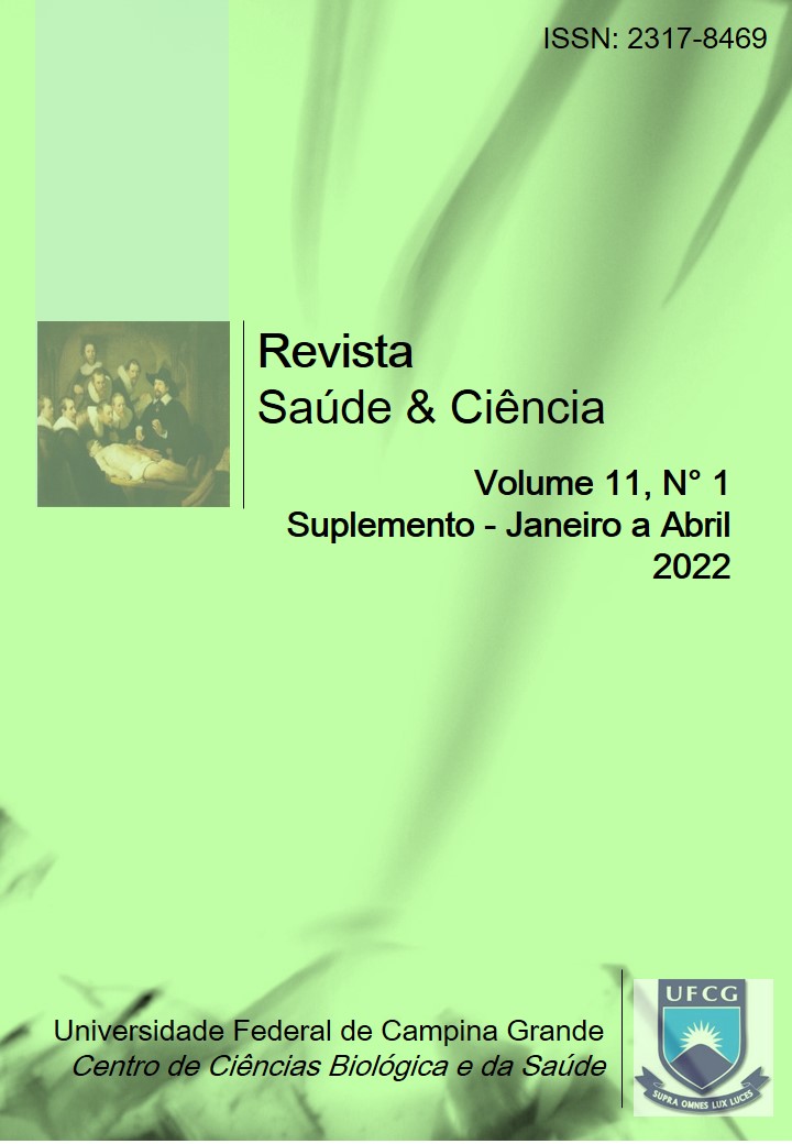 					View Vol. 11 No. 1 (2022): REVISTA SAÚDE E CIÊNCIA SUPLEMENTO (JANEIRO A ABRIL 2022)
				